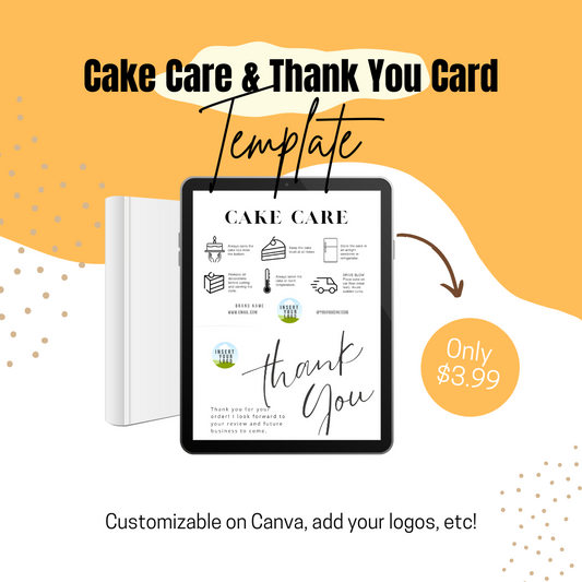 Cake Card & Thank You Note